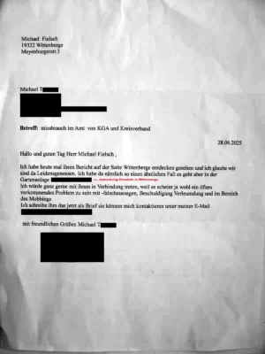 Leserbrief Michael T